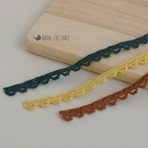 바다팩토리 빈티지 가든 토션 레이스, 머스타드, 1개