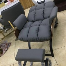 블랙 골드 미용실 샴푸대 의자 헤어샵 이발소 임산부 머리 감는 세면대 베드 살롱 바버샵 두피 지압 체어, 단일사이즈, E_고급 그레이