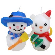 이야코 무지개나라 양초 만들기 2종 세트, 1세트, 눈사람, 1세트