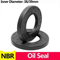 NBR 프레임 워크 오일 씰 TC 니트릴 고무 커버 더블 립 스프링 베어링 샤프트 ID * OD THK 38/39mm, 한개옵션1, 110 39x56x7(1pcs)
