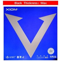 탁구 용품 연습 용품 솔로 새로운 원본 Xiom 블루 베가 유로 중국 DF 스폰지 탁구 고무 탁구 고무, 08 black