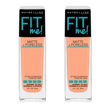 Maybelline Matte Poreless 메이크업 모공잡티컨실러 Nude Belge톤 오일프리 리퀴드 파운데이션 1oz 2개