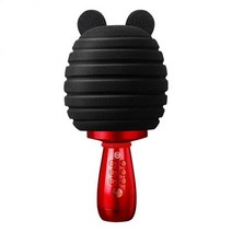 아이돌 마이크 휴대용 무선 usb 미니 홈 ktv handheld karaoke mic for music player 노래 레코더 크리스마스 생일, 빨간색