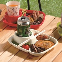 이노마타 캠핑 BBQ 미니식판캠핑식기 캠핑접시 BBQ트레이 캠핑그릇 휴대용식판 플라스틱식판 유아식판 캠핑식기세트 어린이식판 유아용식판, ▷▶＜상품--상품선택＞◀◁, 본상품
