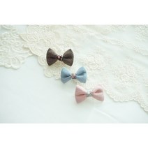 3.5cm 플라스틱 핀대 세타리아 데일리핀 강아지 작은 미니 리본핀 애견핀, 브라운