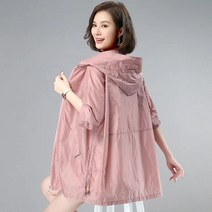 여성 바람막이점퍼 등산 방수 바람막이자켓 가을 새로운 자켓 얇은 코트 긴 소매 후드 -