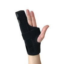손가락부목 손가락아대 보호대 교정 깁스 1pc 손가락 홀더 보호대 중괄호 알루미늄 플레이트가있는 의료용 손가락 부목 관절염 골절 손가락 지원 이모빌라이저, 검은색, s