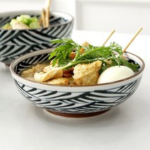 프롬V 고급 일본 식기 삼계탕 그릇 깊은 대왕 접시 마라탕그릇 굽접시 덮밥접시 라멘그릇 떡국그릇 비빔밥그릇 도자기면기 우동그릇 면기 국수 대접 덮밥그릇 찌개그릇 일본그릇, 오뎅탕기(1P)