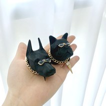 1+1 선글라스 도베르만 불독 석고방향제 (팬던트 포함), 러브스펠, 선글도베르만, 선글도베르만