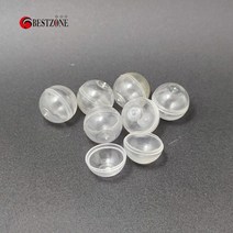 저글링 공 박터트리기 100pcs 0.59inch 미니 d15mm 투명 투명 플라스틱 캡슐 장난감 깜짝 공 빈 달걀 껍질 아이 상자 자동 판매기, 100pcs-투명