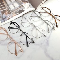 다각형하금테(블루라이트렌즈포함) 시력보호 블루라이트차단안경 눈보호 다각형안경 하금테안경