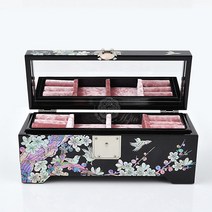 [당일발송/선물포장/장태복문화재기능인]나전칠기 흑매화 자보석 자개보석함 24cm 상견례 양가부모님 시어머니 애교예단 혼수 예물, 나전칠기 흑매화 자보석 자개보석함 24cm