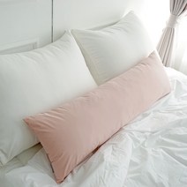 파스텔톤 60수 워싱면 바디필로우 롱쿠션 일자형 커버 (5colors), 인디언핑크