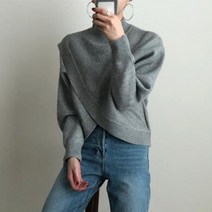 기타 반하이넥 니트 티셔츠 터틀넥 유니크 디자인