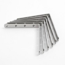 기억자 접쇠 125x125 스텐 벽걸이 선반대 6P