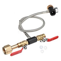 대용량 탄산수 제조기 g12 co2 실린더 리필 어댑터 호스 sodastream 탱크용 소다 메이커 충전용 co2 리필 스테이션 커넥터 키트, 네이비 블루