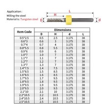 VACK 10 개/몫 3.175mm 카바이드 PCB 옥수수 엔드 밀 스레드 인쇄 회로 기판 밀링 커터 세트 마이크로 조각, 20 2.4mm