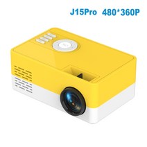 자취방 원룸 가정용 미니 lcd 빔프로젝터 빔프로젝트 홈 시어터용 프로젝터 픽셀 지원, j15pro 노란색, au 플러그