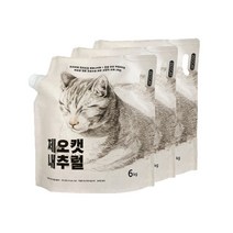 제오캣 내추럴 고양이 모래 6kg 3개