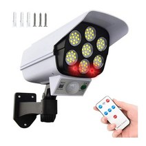 태양광CCTV 무선태양광cctv 무선cctv Wifi태양광 배터리cctv 태양광무선카메라 77 led 태양 빛 모션 센서 보안 더미 카메라 무선 야외 홍수 빛 ip65 방수 3, 1개