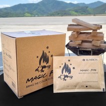 미소라인F 매직 파이어 캠핑 오로라 불멍 무지개 불꽃 가루 40g, 8개