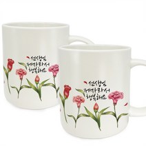 berryston 카네이션 머그컵 세트 시즌2 (2개입), 행복해, 선생님 제자+선생님 제자
