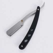 바버샵 면도기 클래식1x 다채로운 전문 수동 면도기 스트레이트 에지 스테인레스 스틸 샤프 이발사 접이식, 한개옵션1, 08 Black
