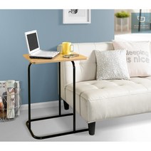 간이 미니 테이블 보조 이케아 사이드 쇼파 침대 거실협탁, 블랙