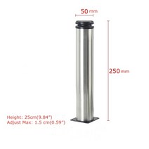 가구 다리 높이 조절 조정 가능 부속 부품 DIY 1pc 5cm-35cm 캐비닛 스테인레스 스틸 캐비닛 테이블 소파 침대, 25cm