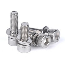 특수볼트M2M2.5M3 스테인레스 스틸 304 컵 헤드 육각 볼트 나사 너트 개스킷 세트 대형 전신 패드 조합, 01 M2 20sets_03 10mm