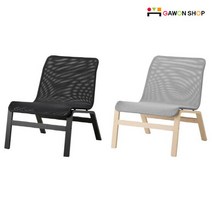 이케아 NOLMYRA 이지체어, 블랙-블랙