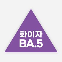 백신 스티커 모더나 2가 화이자 BA1 예방접종 독감, 정삼각40(40x35mm)_500매, 03화이자BA5