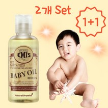 호호에미 유기농 천연 고보습 베이비오일 100ml 2개 (1+1)