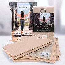 Mission Darkness TitanRF 방사선 차폐 암막 커튼 라디오 주파수에 대한 장벽 포함 금속 그로밋이 있는 2개의 그레이 패널 포함 (너비 132cm x 길이 21