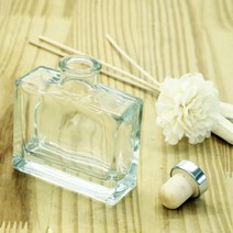 허브애향 사각베이직100ml 디퓨저 유리용기, 베이직 용기