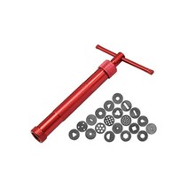 점토압출기 퐁당 케이크 조각 폴리머 클레이 도구 클레이 압출기 케이크 장식 도구 1, 빨간색