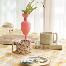 마블 머그컵 300ml 점박이컵 감성 홈카페 그릇편집샵, 그레이