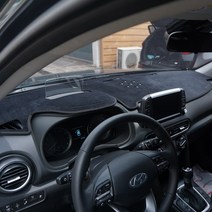 다오토 논슬립 벨벳 대시보드커버, 코나/코나EV 2017년~ HUD무 센터스피커유