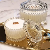 루셀리아 미니 메리고라운드 소이캔들 90ml, 1개, 샌달우드앤머스크-면심지