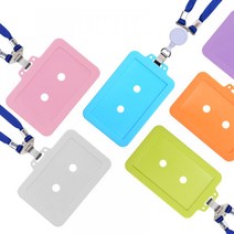 케이스 국산 실리콘 목걸이 사원증 신분증 명찰 출입증, 1002번 실리콘 사원증케이스[가로형] 핑크