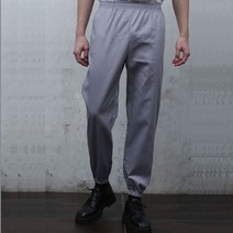 P-31 20수 회색 상하고무줄바지 (남녀공용) 위생바지 조리바지, L--30