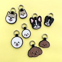 핑크캔디 강아지 캐릭터 인식표, 10_요크셔(블랙)