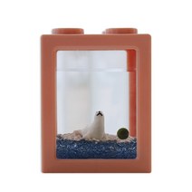세남자바스켓 국산 마리모 키우기 4구 북극의꿈 DIY 블럭 세트, 물개+4구블럭(인디핑크)
