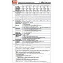MEAN WELL 비 PFC LRS 시리즈 단일 출력 스위칭 전원 공급 장치 SMT LRS-200W-12 15 24/3.3 36/4.2 48 5V, 01 5v_01 200w