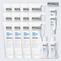 (피지오겔) DMT 페이셜 크림 75ml x 12통 + 토너 50ml 2개 클렌징젤 30ml