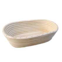 깜빠뉴 등나무 발효틀 발효통 반느통 발효 바구니 홈베이킹 바네통 빵틀 바느통, 타원형 17*12*8CM (보내기 커버)