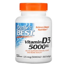 닥터스베스트 Vitamin D3 비타민 D3 5000 IU 360정 720정, 2통