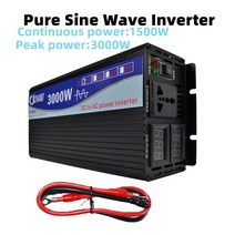인버터 컨버터 순수 사인파 가정용 자동차 전력 변환기 태양 에너지 DC 12V 24V 48V 60V 에서 AC 110V 220V 50HZ 60HZ 2000W 3000W 4000W, 3000W+72+Universal 120v 60hz