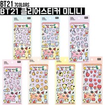 BT21 클리어 스티커 미니니, 타타