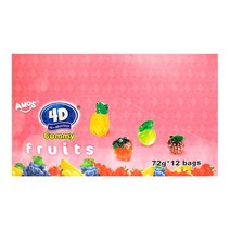 아모스 4D 후르츠향 구미 72g x 12개 (1BOX)